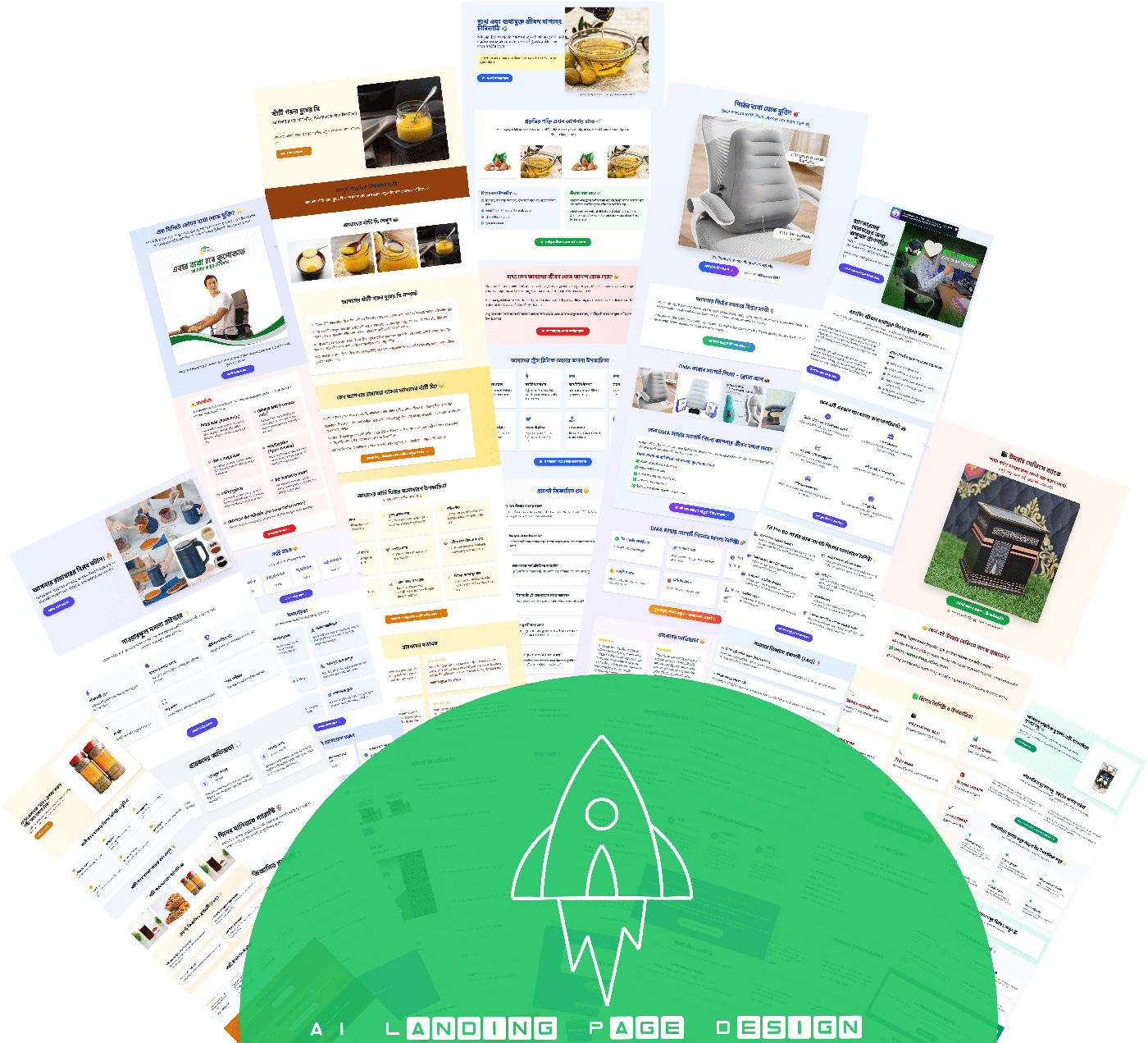 AI landing page designs built with eSalesPage